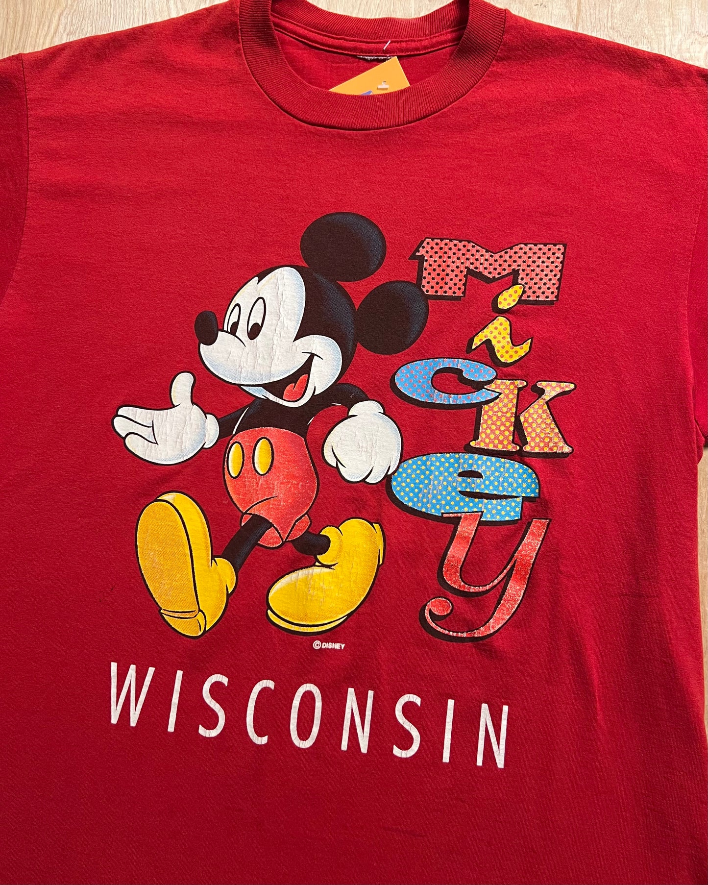 1990's Mickey Mouse x Wisconsin T-Shirt