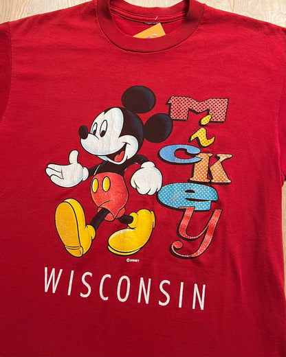 1990's Mickey Mouse x Wisconsin T-Shirt