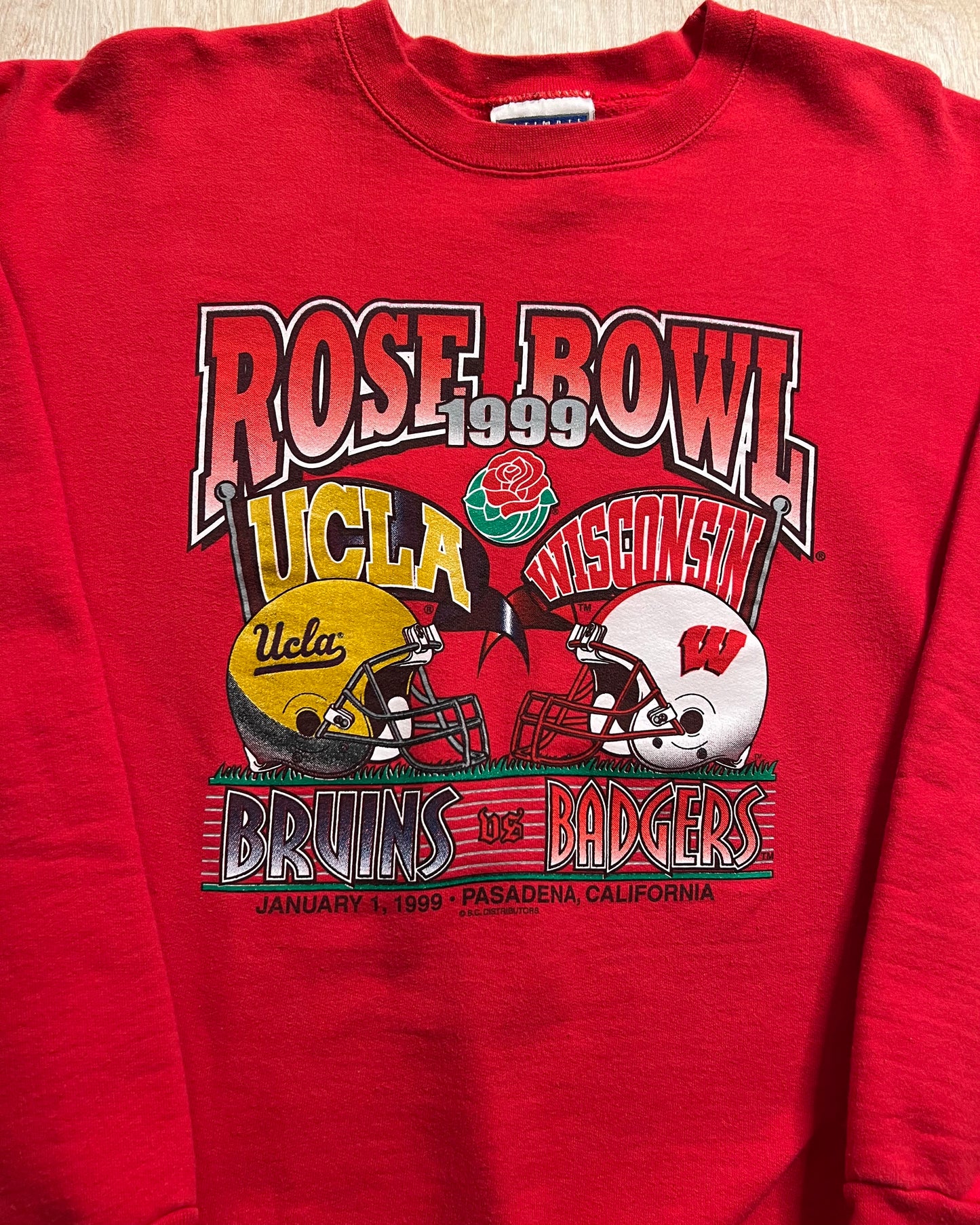 1999 University of Wisconsin Badgers Rose Bowl Crewneck