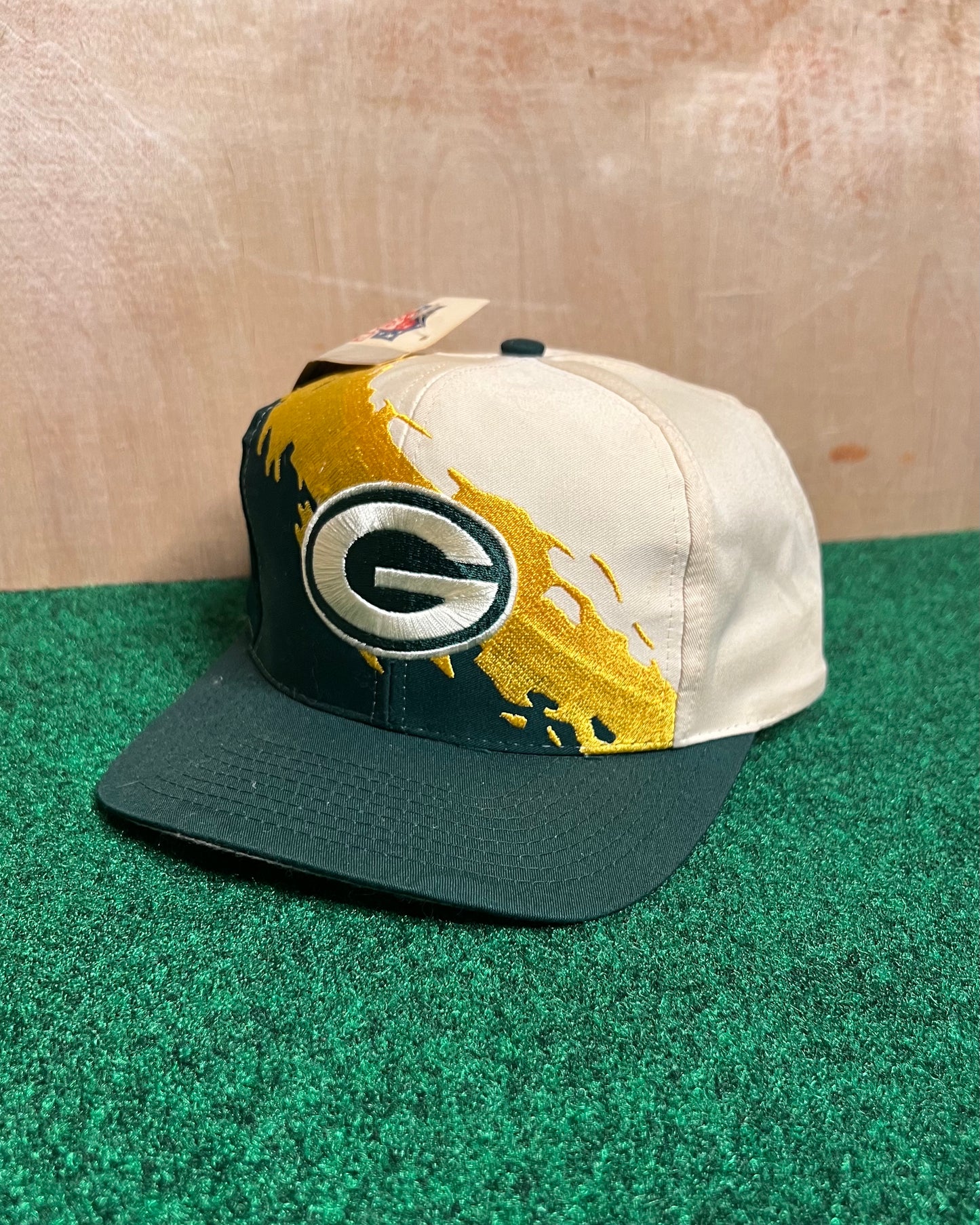 Vintage Deadstock Green Bay Packers Splash Logo 7 Hat