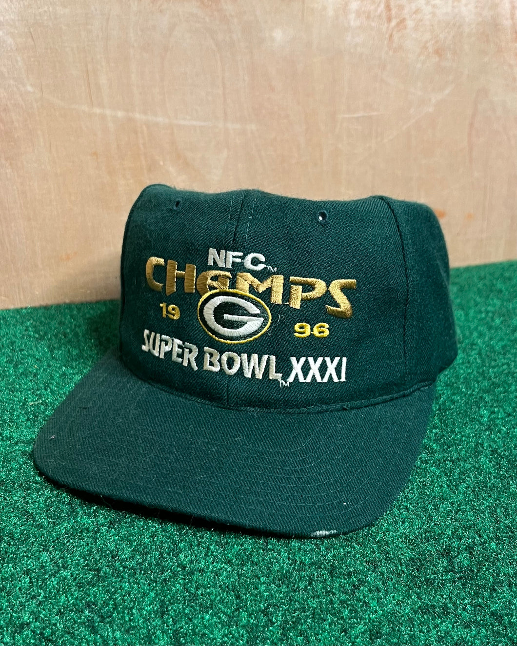 1996 Green Bay Packers NFC Champs x Super Bowl Wool Hat