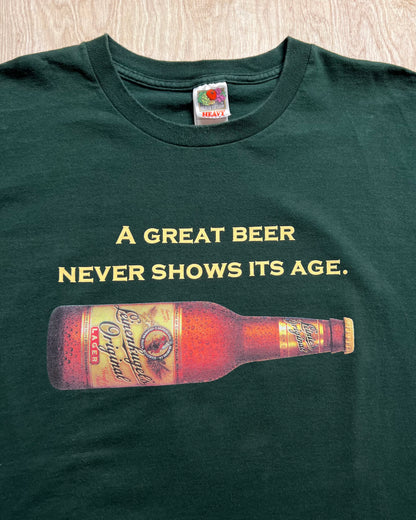 2002 Leinenkugels "A Great Beer Never Shows Its Age" T-Shirt