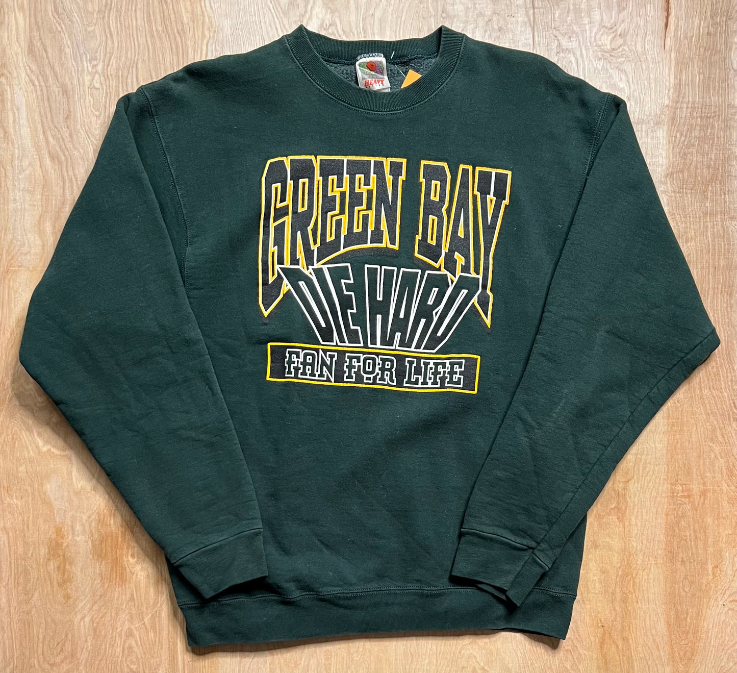 1990's Green Bay Packers "Die Hard Fan For Life" Crewneck
