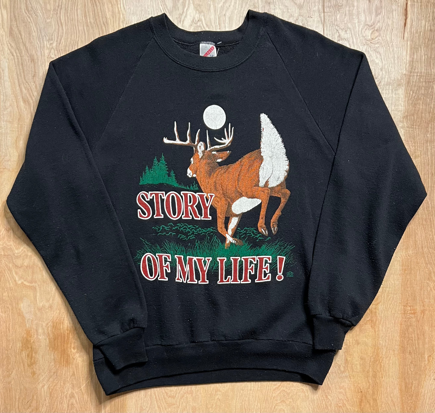 1988 Whitetail Deer "Story of My Life" Crewneck