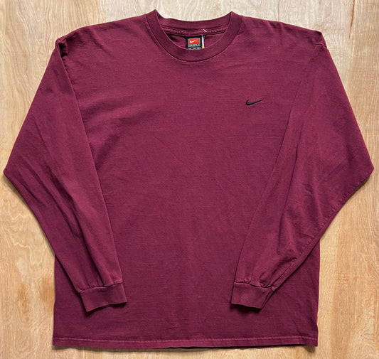 Vintage Nike Swoosh Long Sleeve Shirt