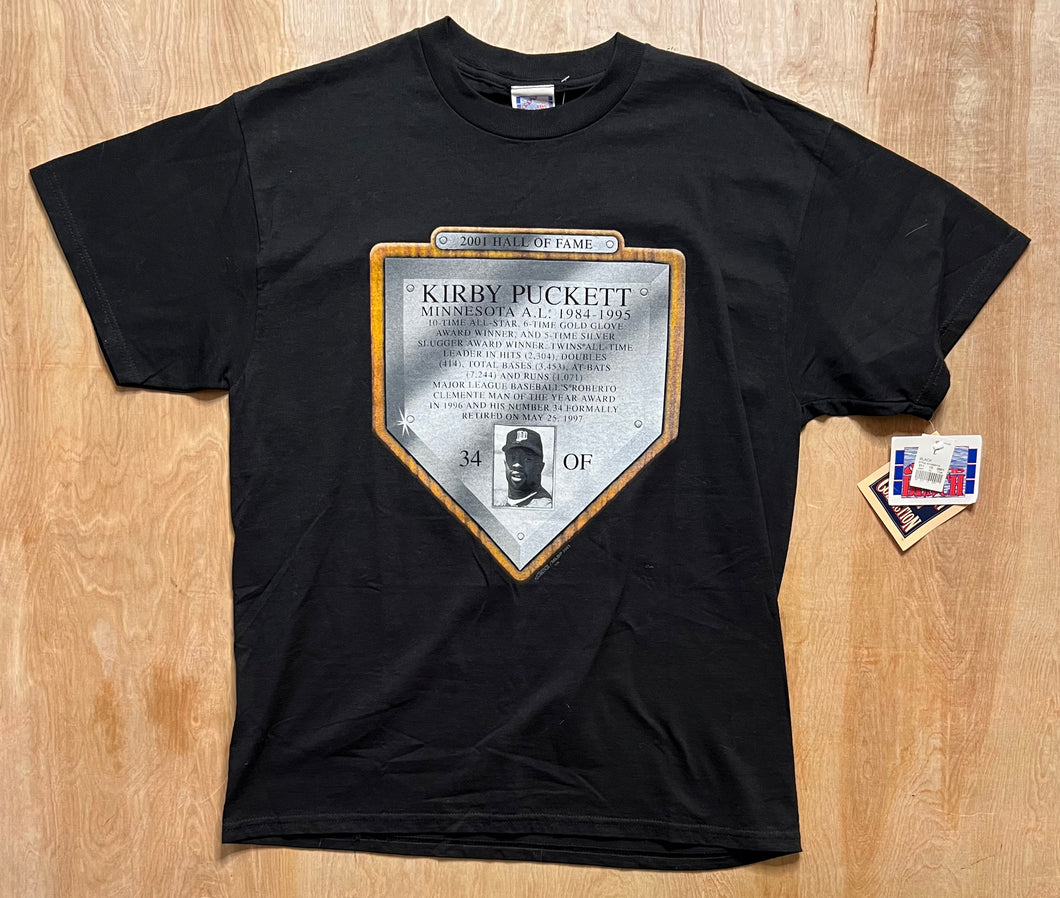 2001 MLB Hall of Fame Kirby Pucket Minnesota Twins Deadstock T-Shirt