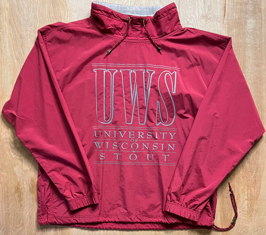 1990's University of Wisconsin Stout Windbreaker