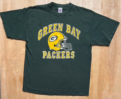 1990's Green Bay Packers Logo 7 T-Shirt