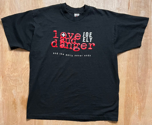 1990's Joe Ely "Love & Danger" Single Stitch Tour T-Shirt