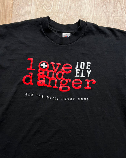 1990's Joe Ely "Love & Danger" Single Stitch Tour T-Shirt