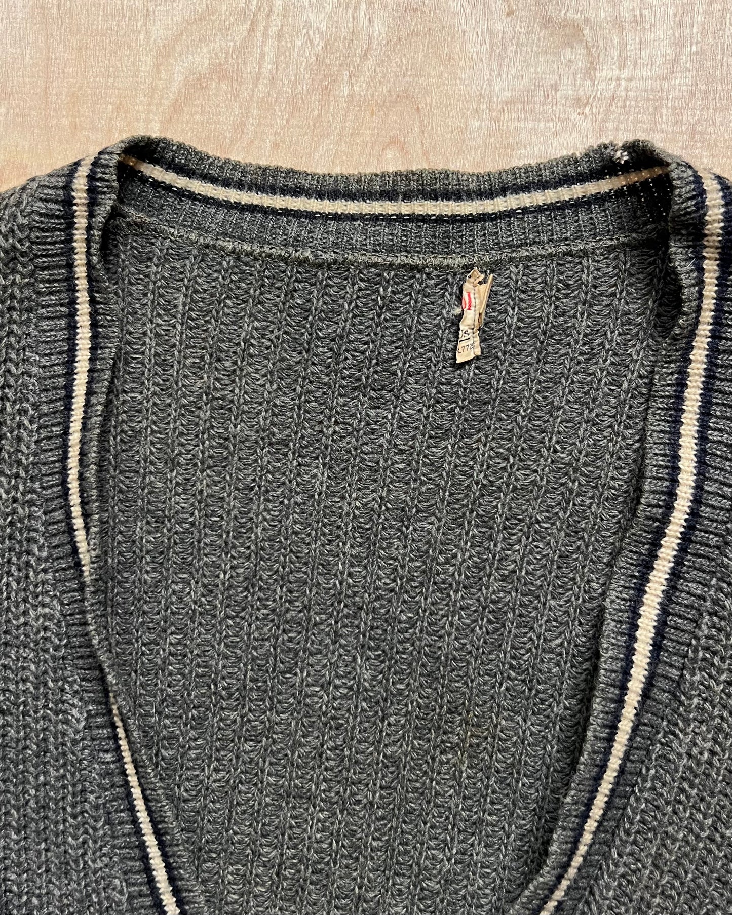 Vintage No Tag Wool Cardigan Sweater