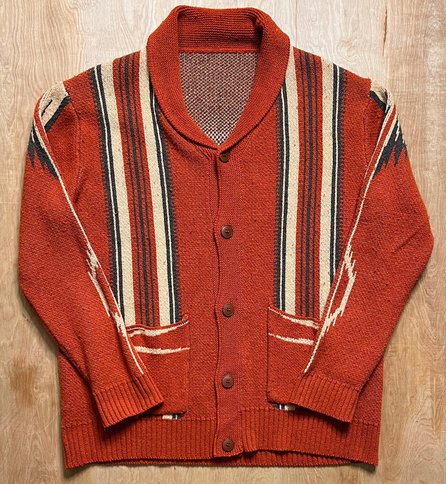 Vintage No Tag Heavy Cardigan Sweater