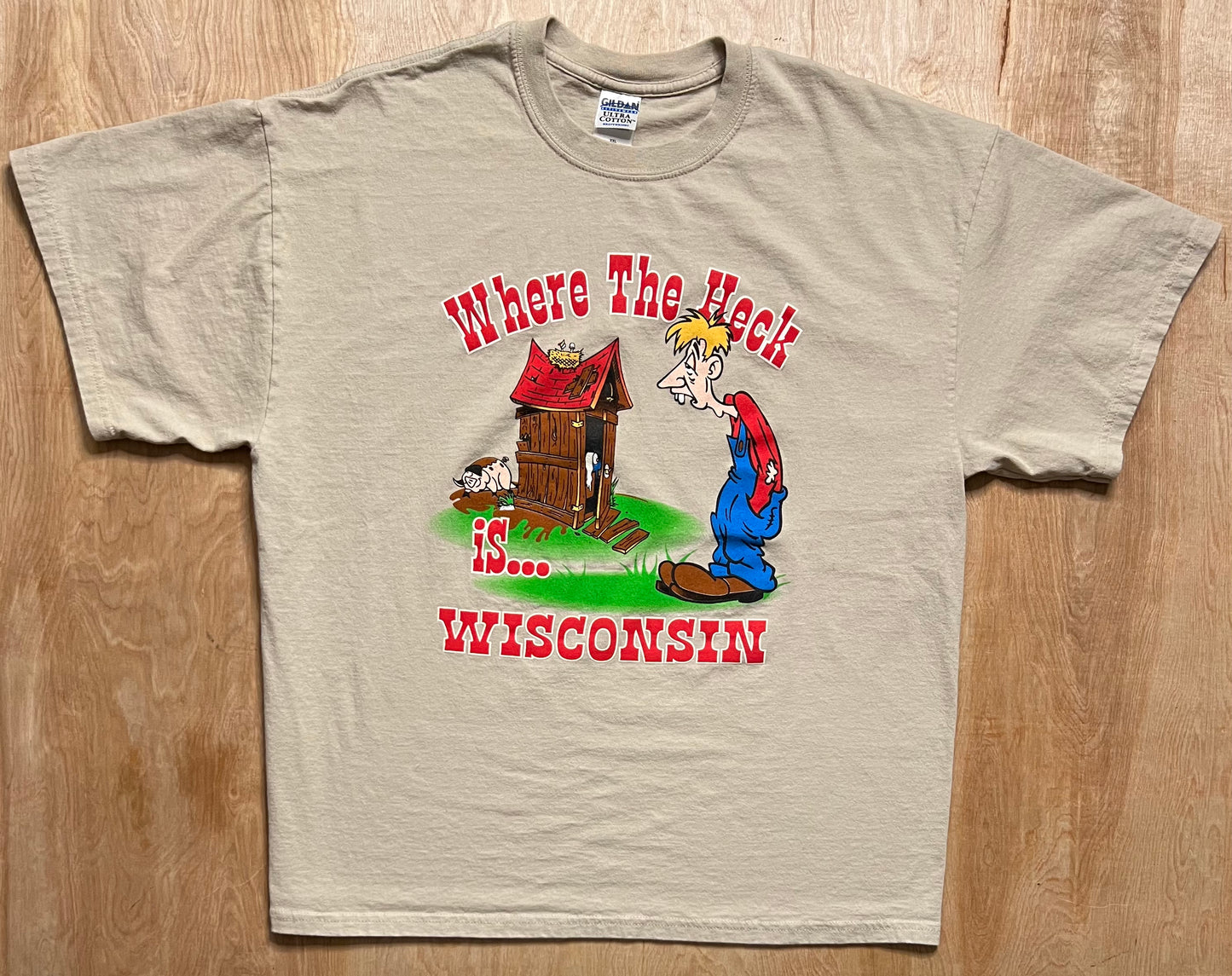 Vintage "Where the Heck is Wisconsin" T-Shirt