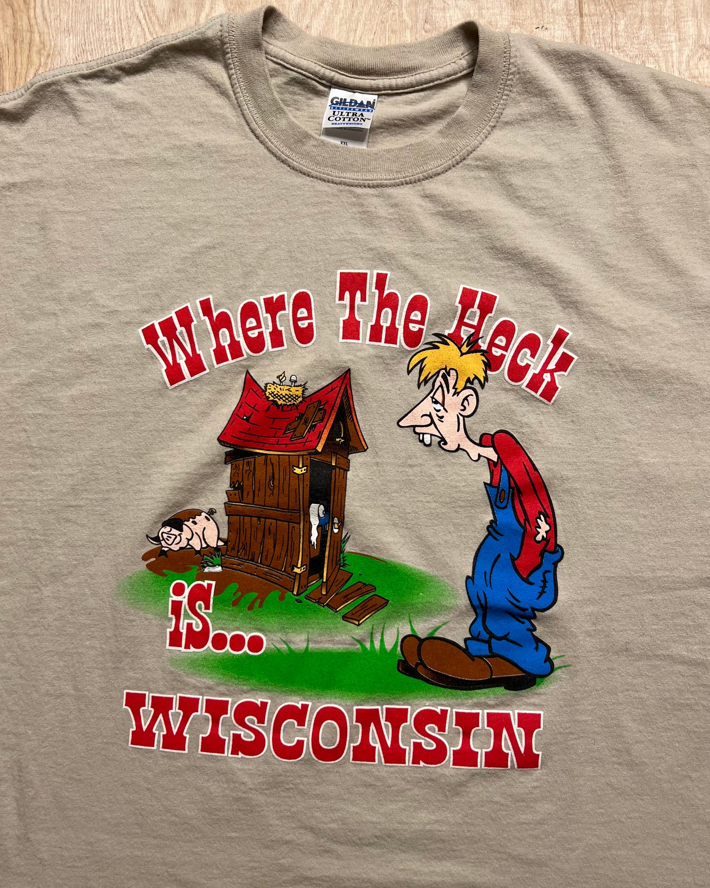 Vintage "Where the Heck is Wisconsin" T-Shirt