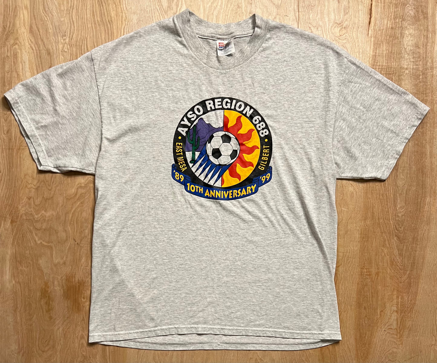 1999 AYSO Region Soccer Tournament 10th Anniversary T-Shirt