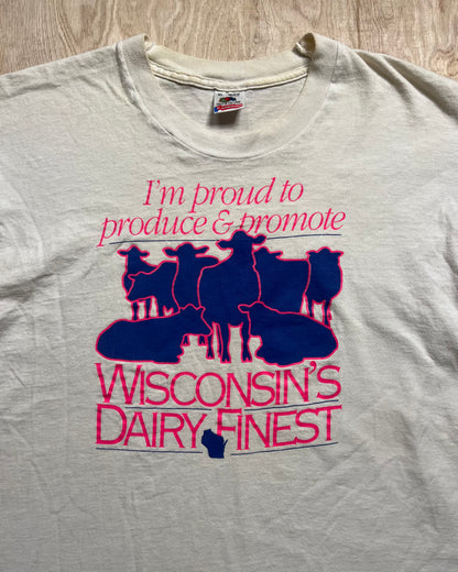 1990's "Wisconsin's Dairy Finest" Single Stitch T-Shirt