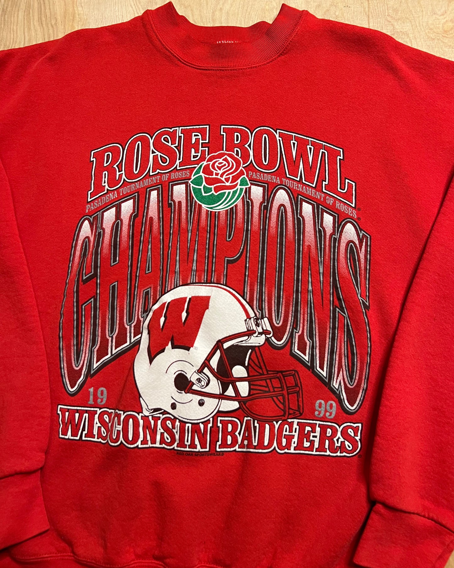1999 University of Wisconsin Badgers Rose Bowl Crewneck