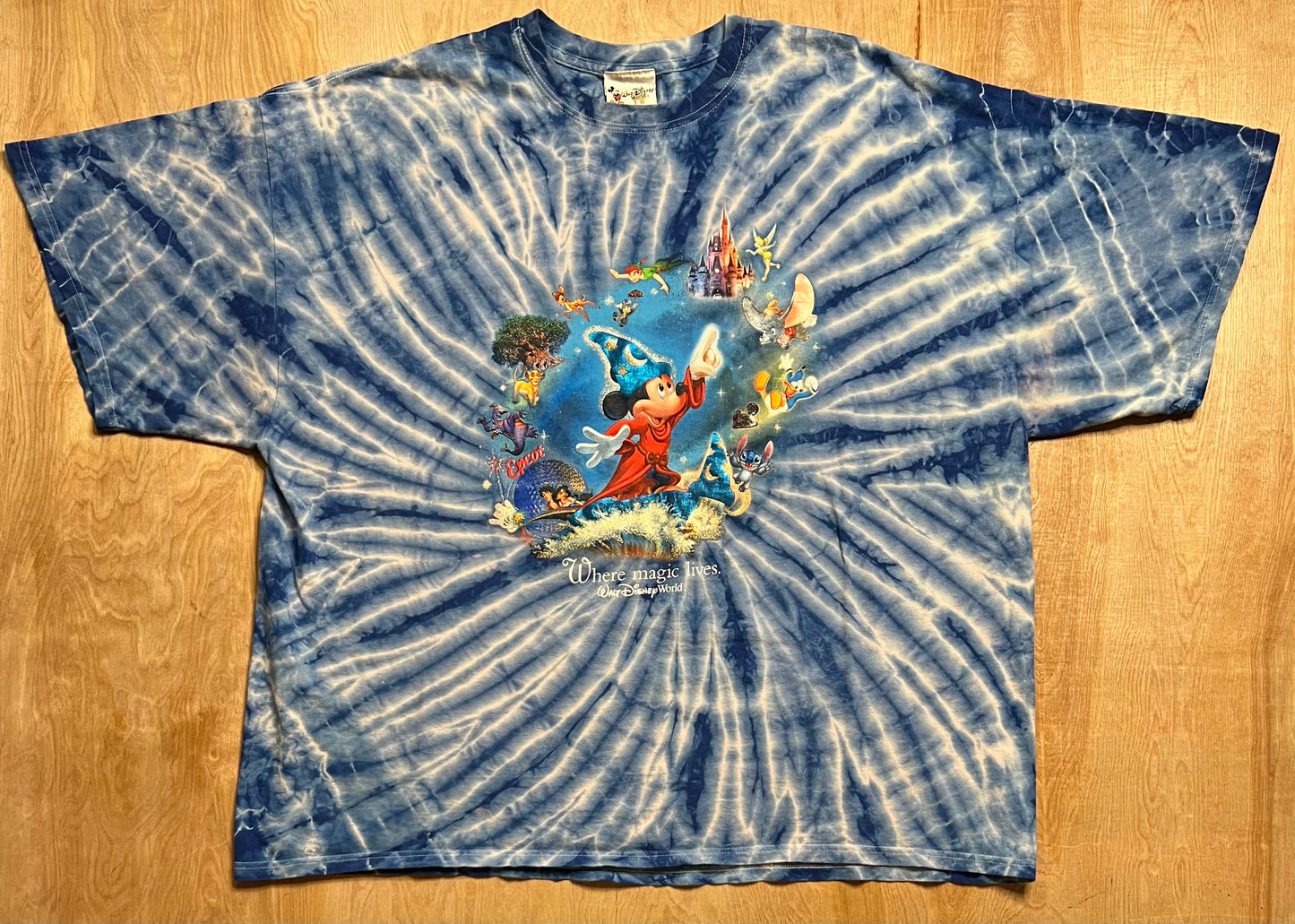 Vintage Walt Disney World "Where Magic Lives" Tie Dye T-Shirt