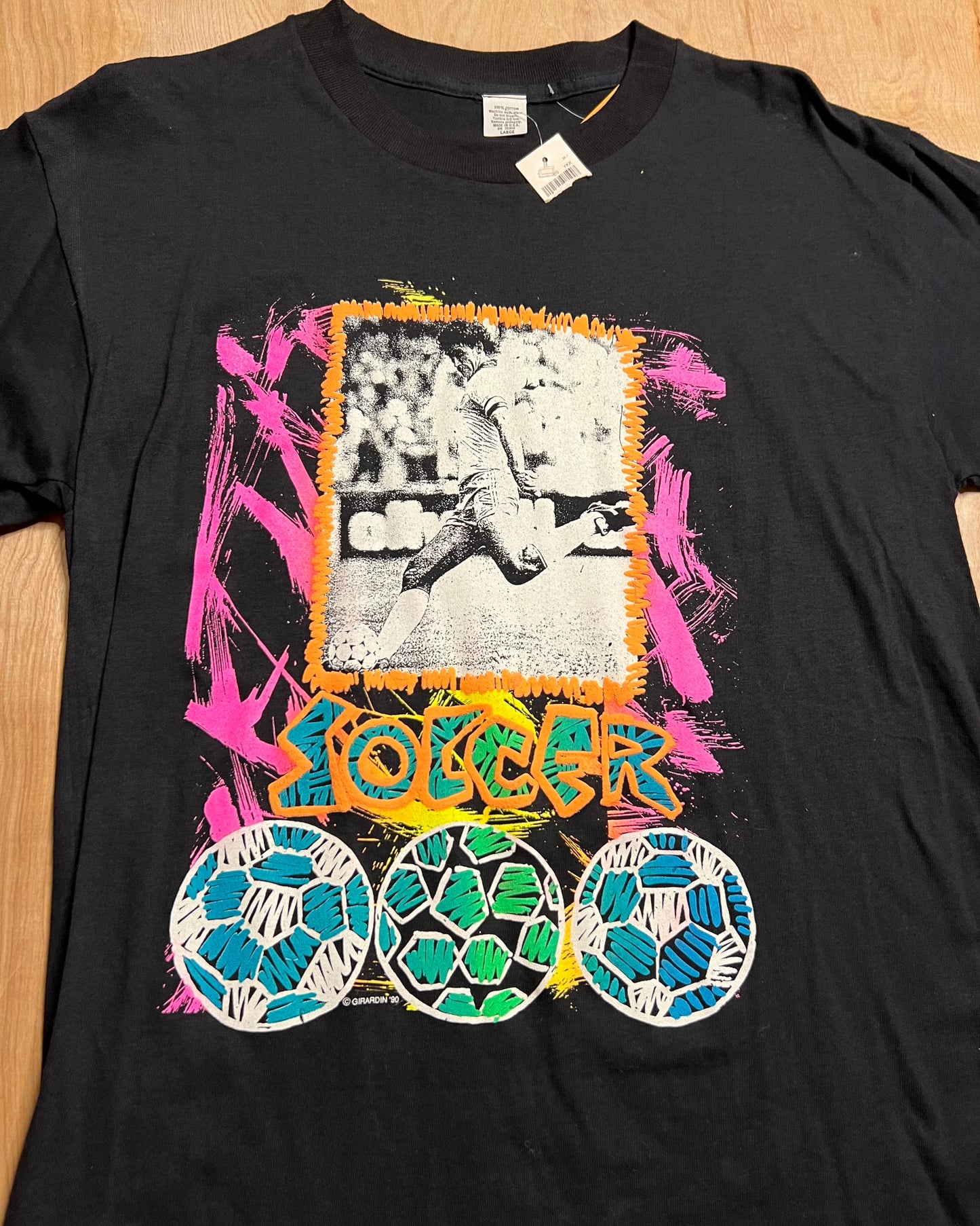 1990 Deadstock Soccer Single Stitch T-Shirt