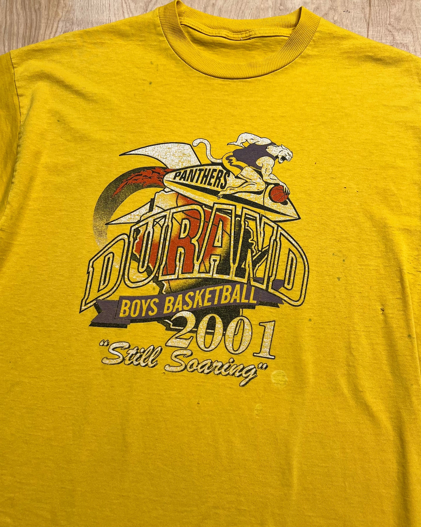 2001 "Still Soaring" Durand Panthers Boys Basketball T-Shirt