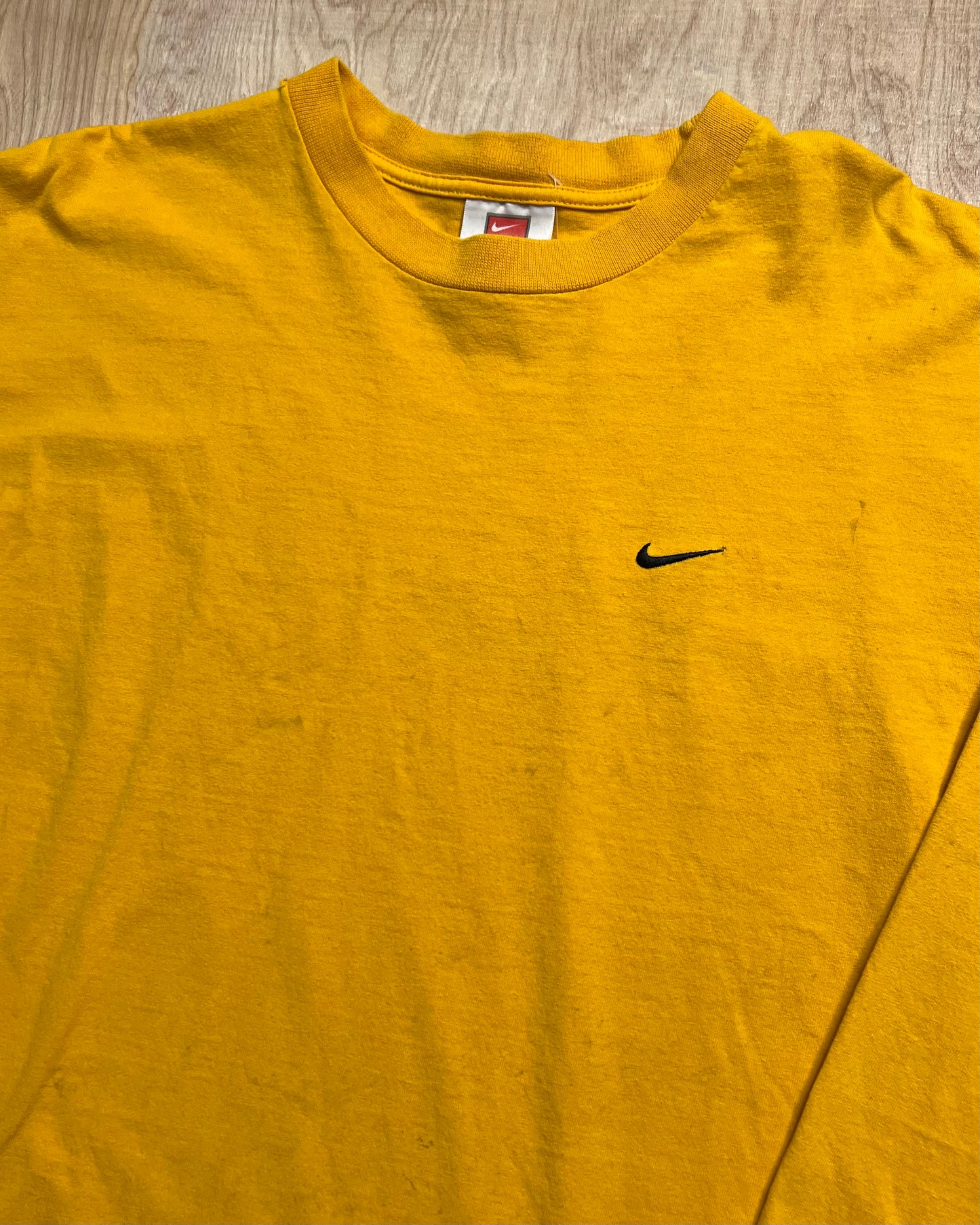 Early 2000's Distressed Nike Mini Swoosh Long Sleeve