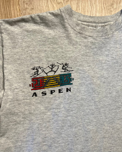 1994 Aspen "Life's Short, Ski Hard" Single Stitch T-Shirt