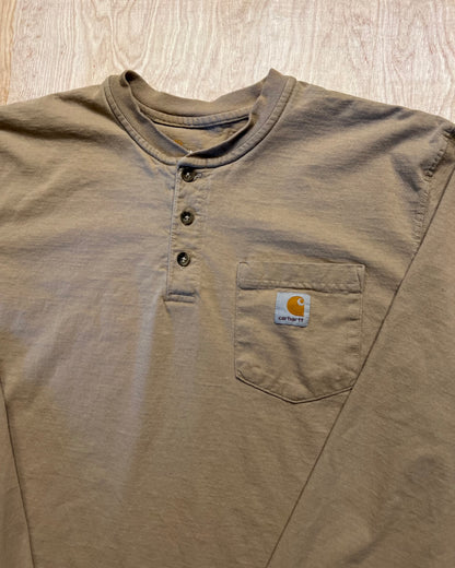 Modern Carhartt 3 Button Long Sleeve Shirt