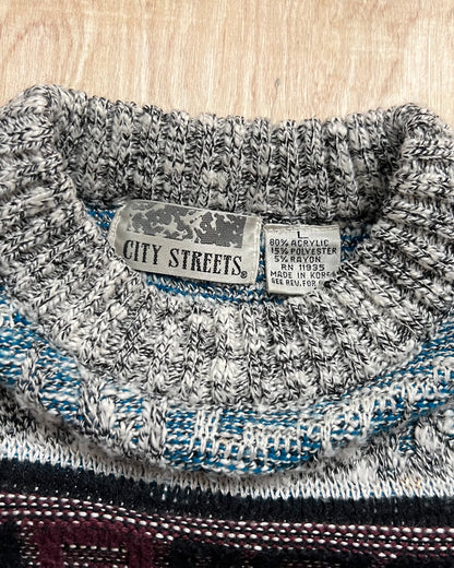 Vintage City Streets 3D Sweater