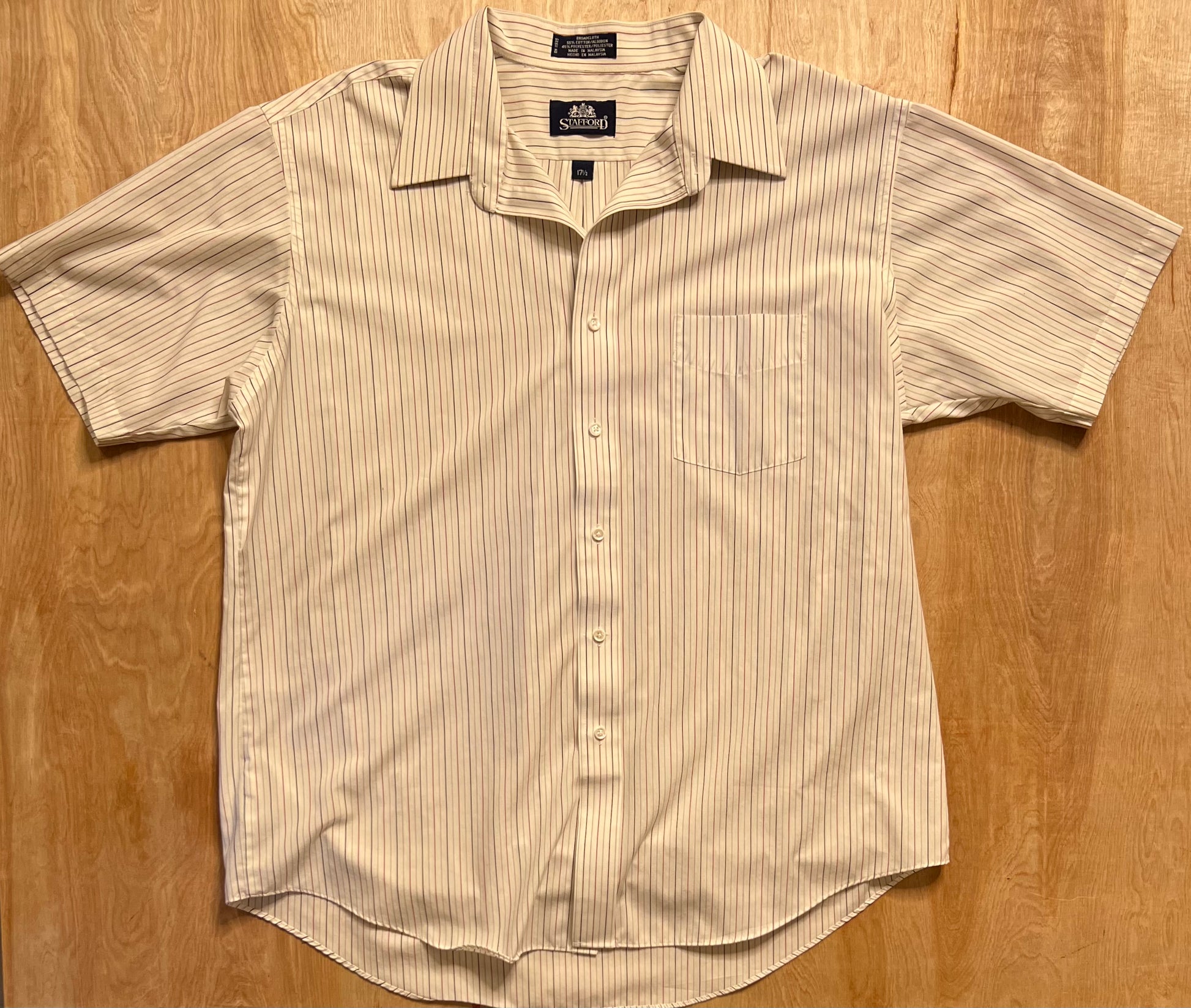 Vintage Stafford Short Sleeve Button Up – GSB Thrifting Vintage Stafford Short Sleeve Button Up – GSB Thrifting
