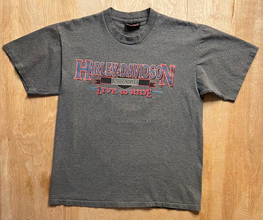 1992 Harley Davidson "Live to Ride" Switzerland Single Stitch T-Shirt