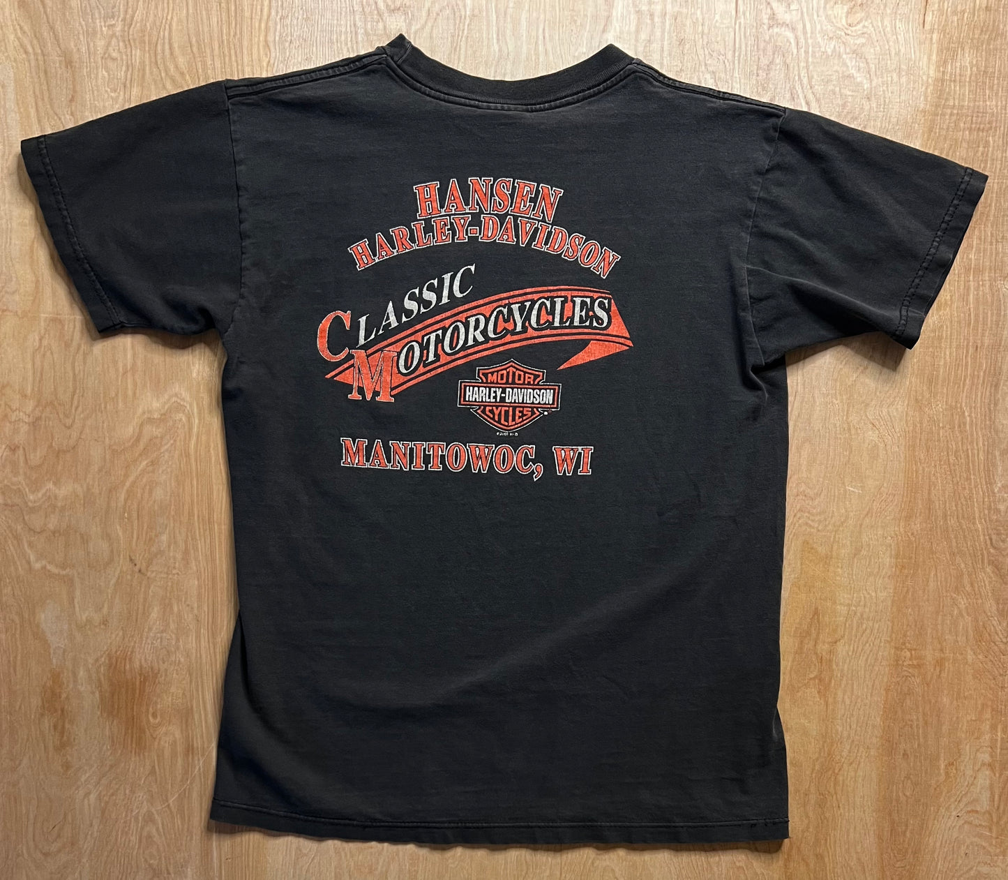 2001 Harley Davidson Eagle Manitowoc, Wisconsin T-Shirt