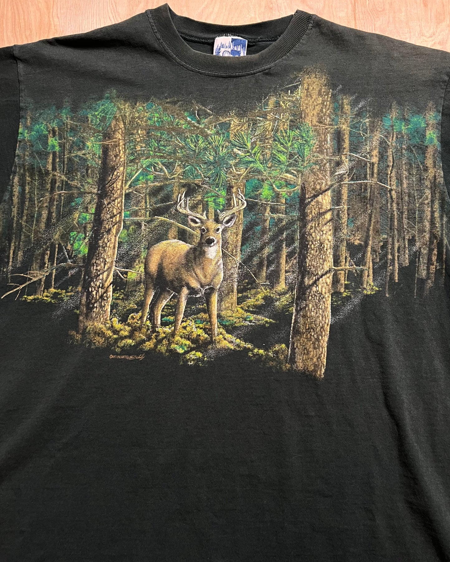 1990's Whitetail Deer Art Unlimited T-Shirt