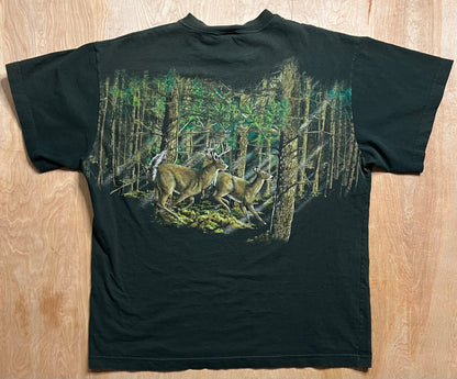 1990's Whitetail Deer Art Unlimited T-Shirt