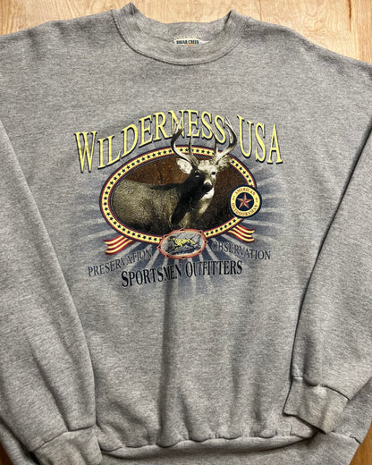 Vintage Wilderness USA Sports Outfitters Crewneck