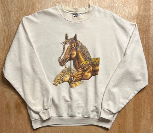 Vintage Horses Crewneck