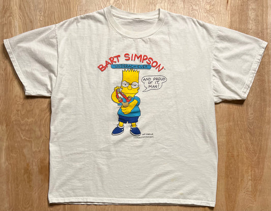 1989 Bart Simpson Underachiever "And Proud of it, Man!" T-Shirt