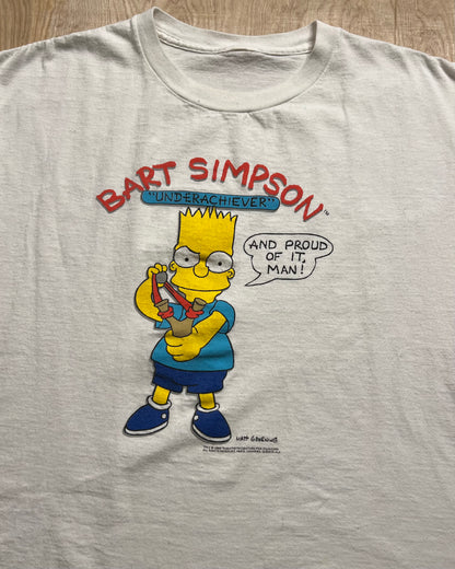 1989 Bart Simpson Underachiever "And Proud of it, Man!" T-Shirt