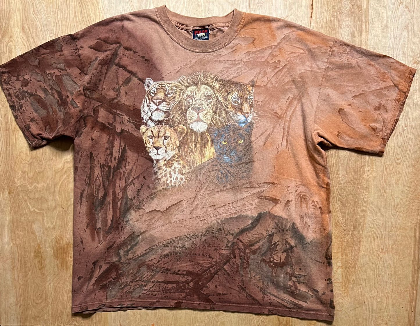 Vintage Big Cat Tie Dye T-Shirt