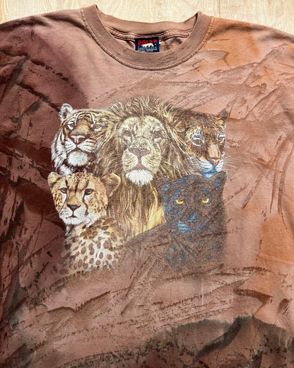 Vintage Big Cat Tie Dye T-Shirt