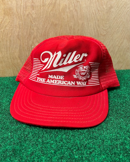 Vintage Miller "Made the American Way" Hat