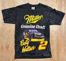 Load image into Gallery viewer, Vintage Miller Genuine Draft Rusty Wallace AOP Racing T-Shirt

