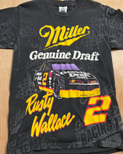Load image into Gallery viewer, Vintage Miller Genuine Draft Rusty Wallace AOP Racing T-Shirt
