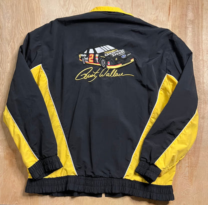 Vintage Miller Genuine Draft Rusty Wallace Racing Jacket