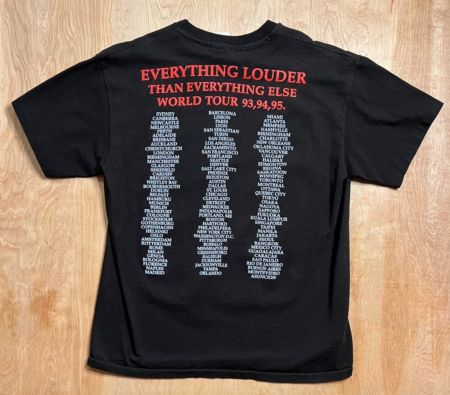 1994 Meat Loaf "Everything Louder Than Everything Else World Tour" Single Stitch T-Shirt