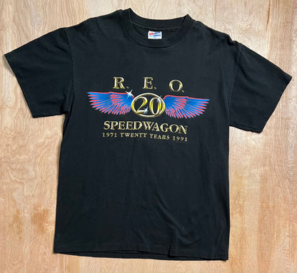 1991 REO Speedwagon Twenty Year Anniversary Tour Single Stitch T-Shirt