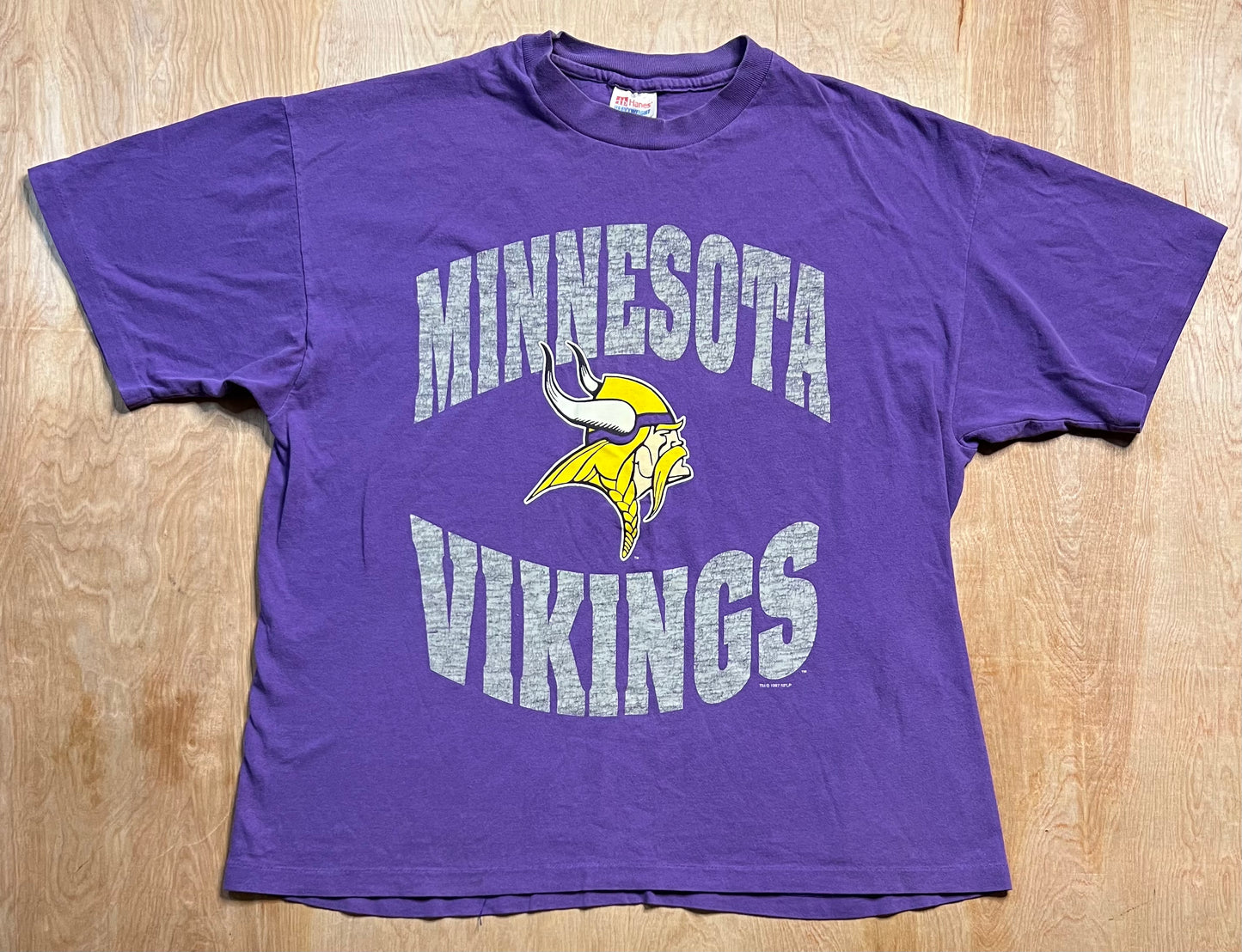 1997 Minnesota Vikings Single Stitch T-Shirt