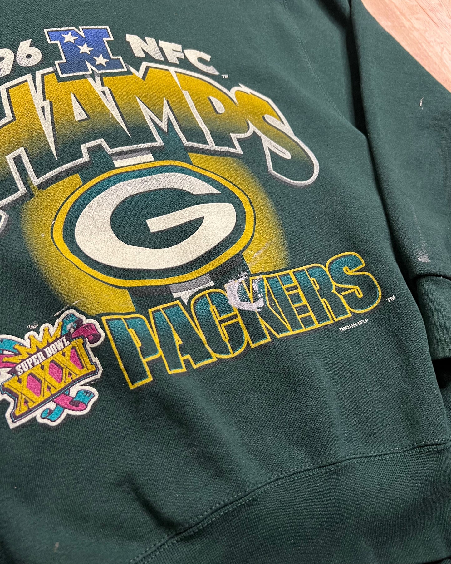 1996 Green Bay Packers NFC Champs Crewneck