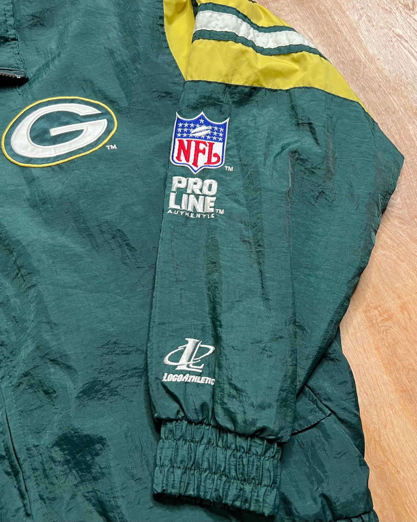 Vintage Green Bay Packers Logo Athletic Pro Line Jacket