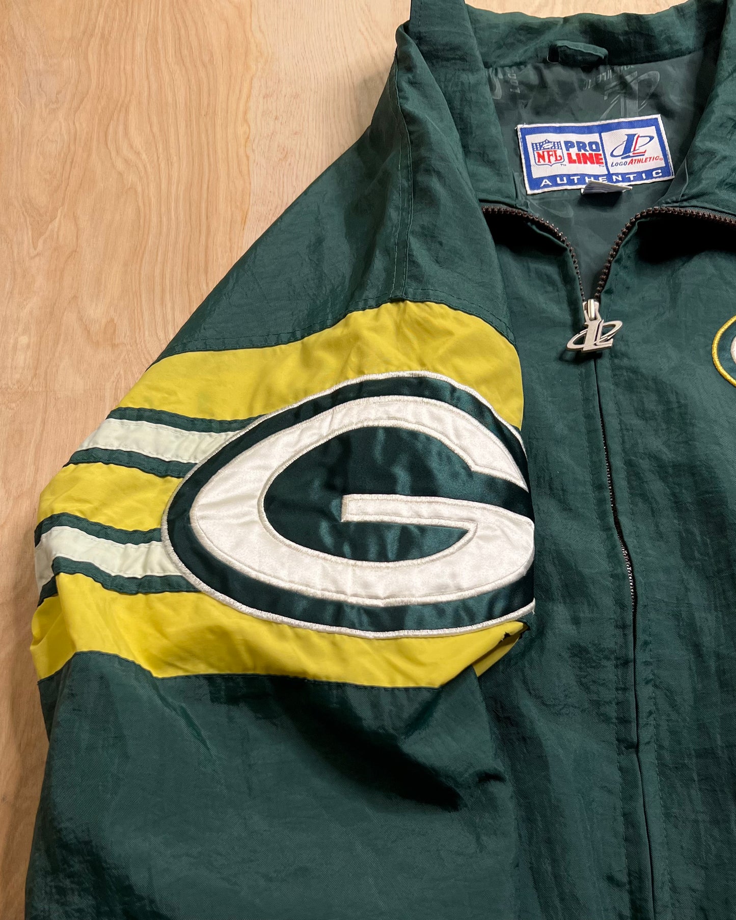 Vintage Green Bay Packers Logo Athletic Pro Line Jacket