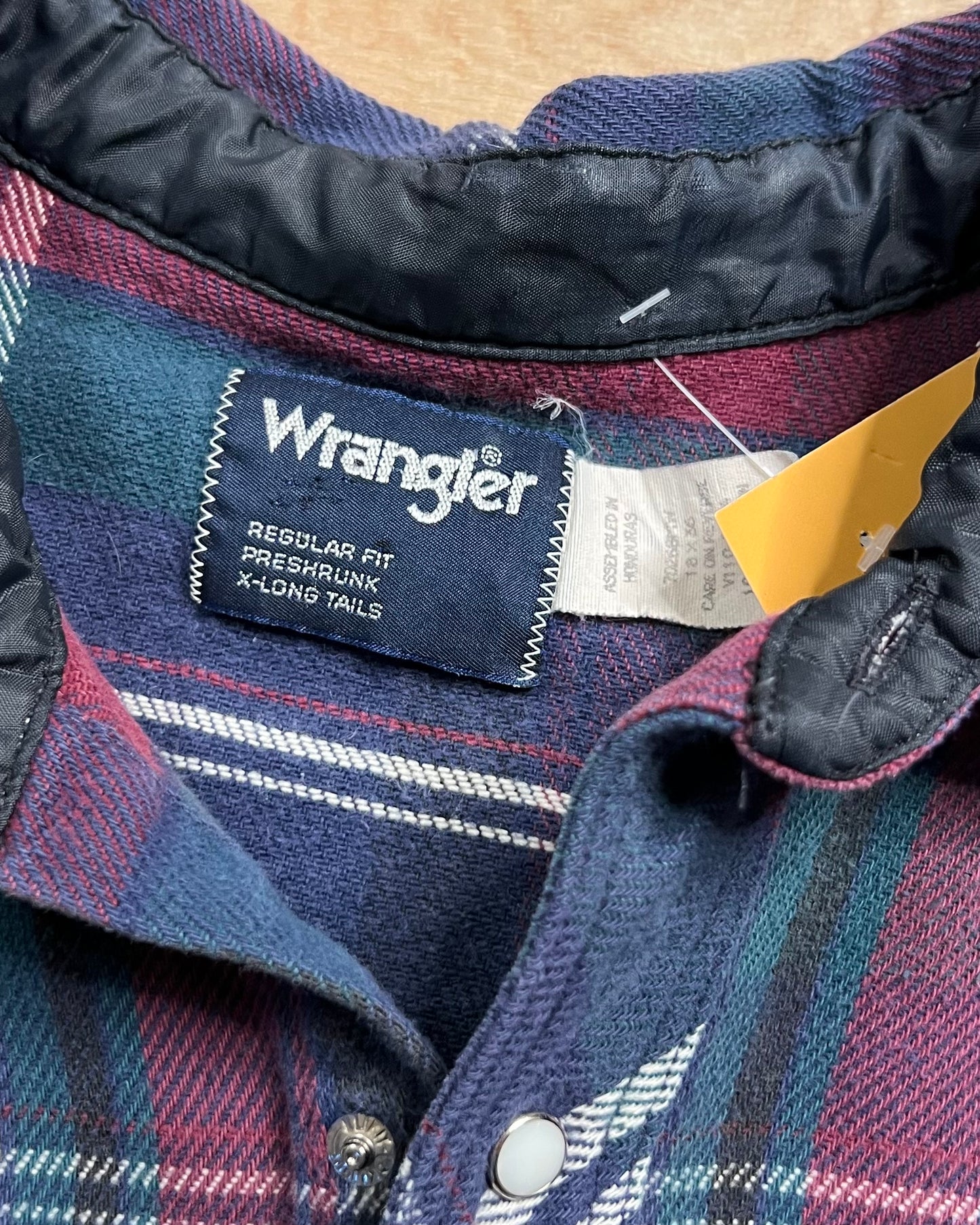 Vintage Wrangler Snap Button Flannel